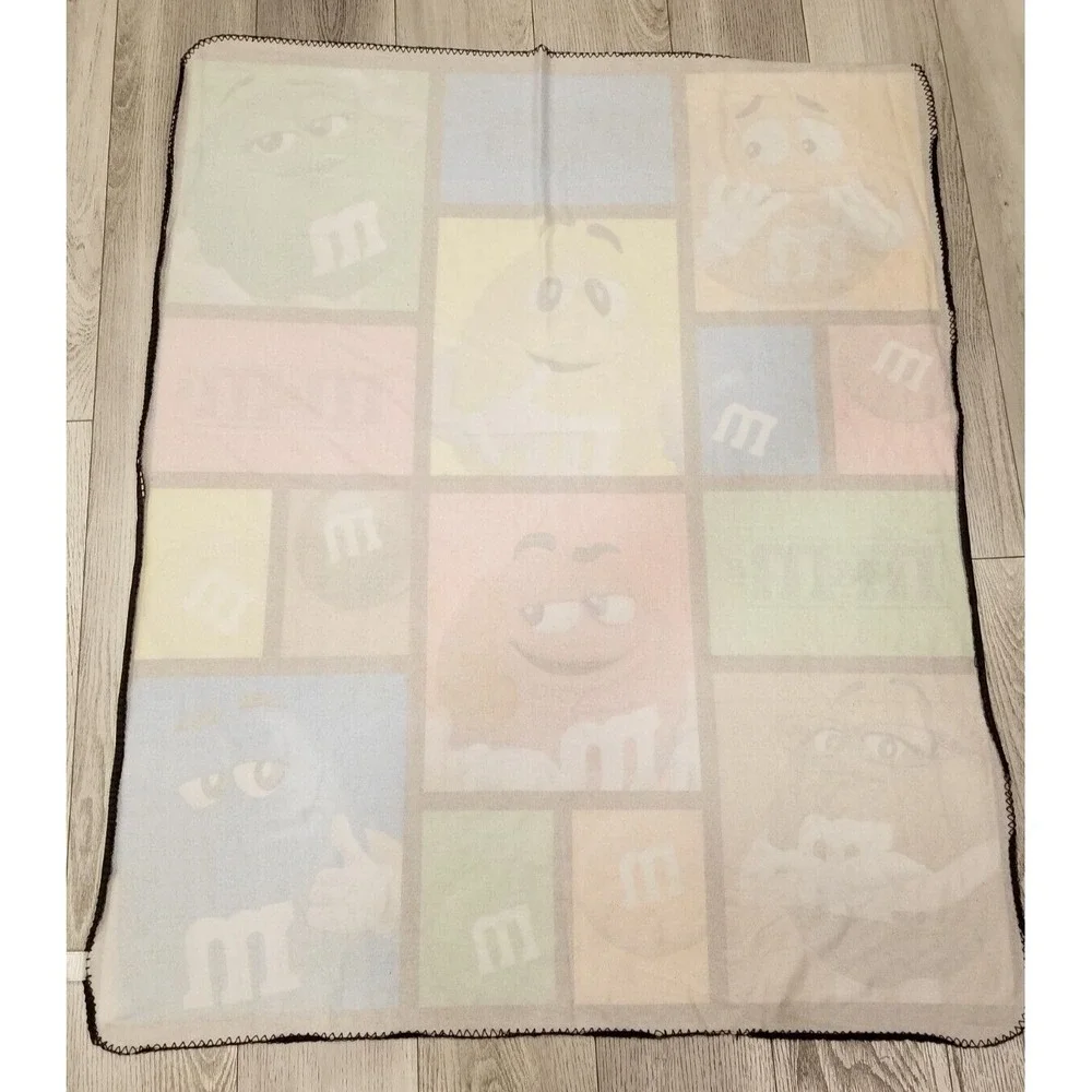 MARS M&M'S 2019 WORLDS FLEECE BLANKET THROW 50X60'' POLYESTER MULTI COLOR